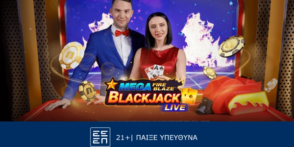 To Mega Fire Blaze Blackjack Live παίζει στη Novibet! (7/5)